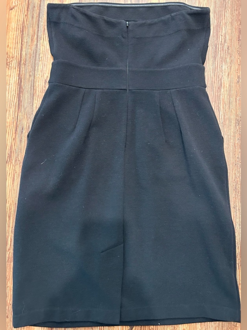 Banana Republic Strapless Black Dress Pockets Career Cocktail Size 8 - Picture 4 of 6